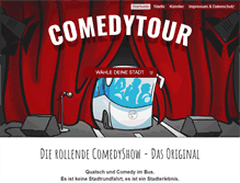 Tablet Screenshot of comedytour.de
